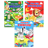 FUN WITH SERIES SET OF 3 (COLORING, DOT-TO-DOT, & MAZES)