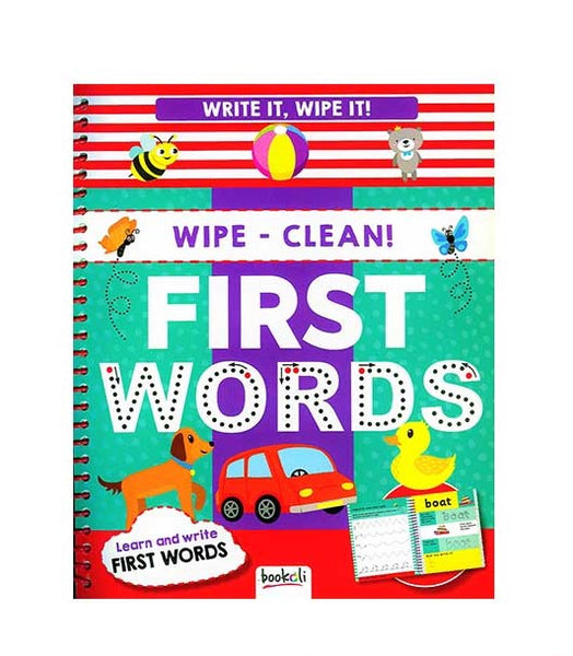 WRITE IT, WIPE IT! WIPE-CLEAN-FIRST WORDS