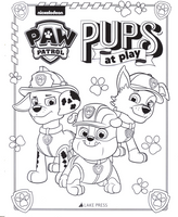 NICKELODEON PAW PATROL COLORING BOOK 16PP-PUPS AT PLAY